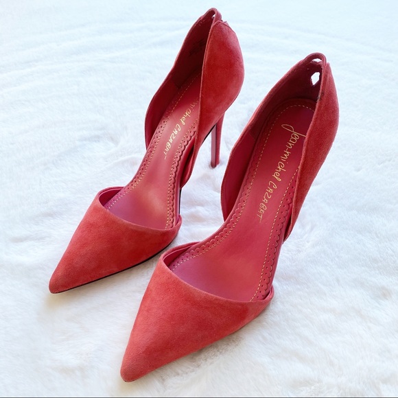 Jean Michel Cazabat Shoes - Jean Michel Cazabat Ella d’orsay Pink Suede Heels